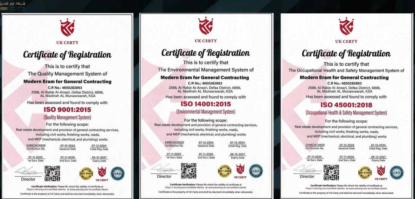 ISO certifications